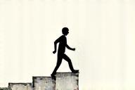 Person climbing a ladder