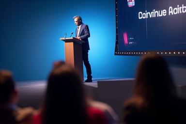Person giving a presentation